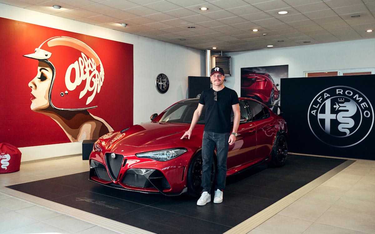 Alfa Romeo: Valtteri Bottas ritira la sua Giulia GTAm